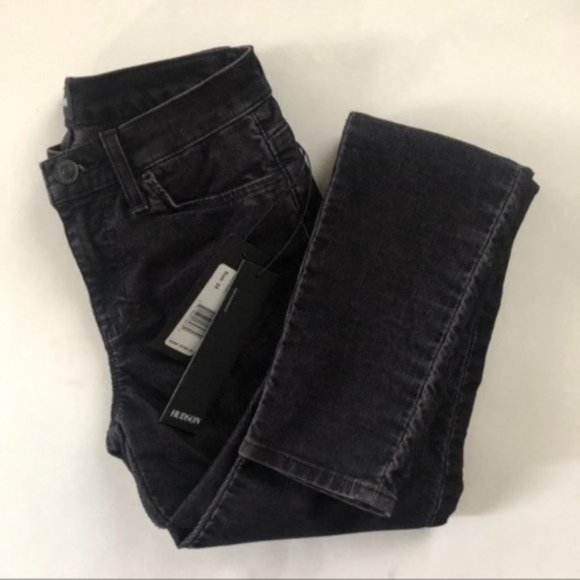 Hudson Black Nico Super Skinny Corduroy Pants Soft Stretch Fall Essential - Picture 6 of 8